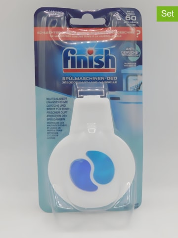 finish 5er-Set: Spülmaschinen-Deo-Einhänger "Frische", je 4 ml