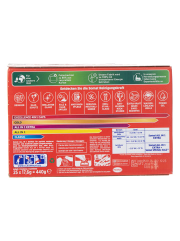 somat 7er-Set: Spülmaschinentabs "All in1 Extra", je 25 Tabs