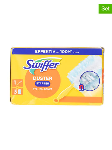 Swiffer 5er-Set: 4tlg. Set: Staubwedel-Handgriff und 3 Staubfangtücher