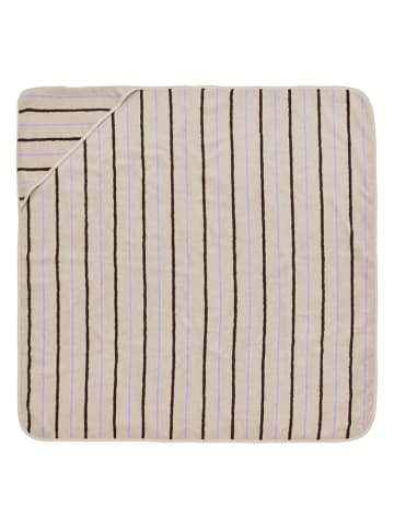 OYOY mini Kapuzenbadetuch "Raita" in Beige - (L)100 x (B)100 cm