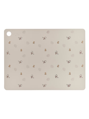 OYOY mini Tischset "Dina Dino" in Beige - (B)45 x (H)34 cm
