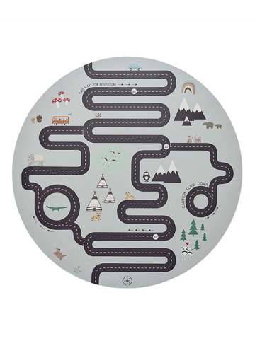 OYOY mini Spieldecke "Adventure" in Grau -  Ø 112 cm