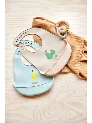 OYOY mini Beißring "Mellow" in Hellbraun/ Hellblau - ab Geburt