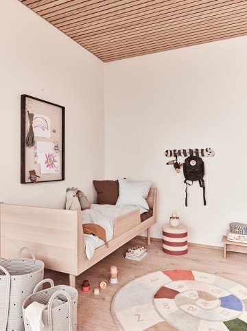 OYOY mini Stolik "Iro" w kolorze czerwono-kremowym - wys. 28 x Ø 28 cm