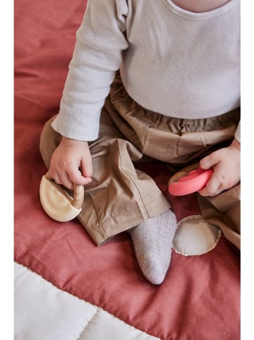 OYOY mini Gryzaki (2 szt.) "Rainbow" w kolorze różowo-kremowym - 0+