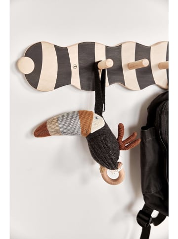 OYOY mini Wandgarderobe in Creme/ Schwarz