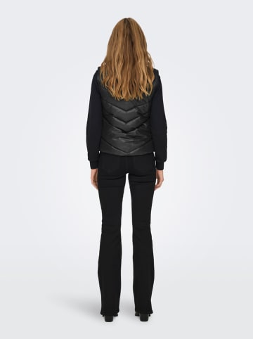 JDY Doorgestikte bodywarmer zwart