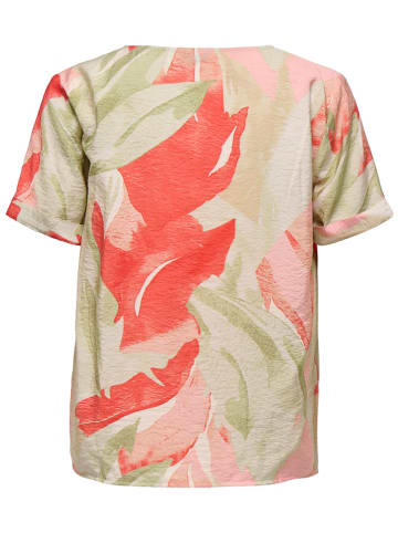 JDY Shirt in Grün/ Rot