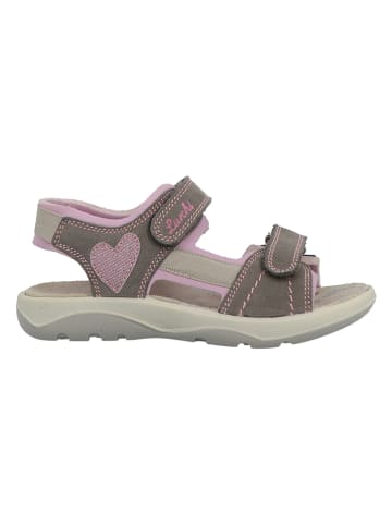 Lurchi Leder-Sandalen in Braun/ Rosa