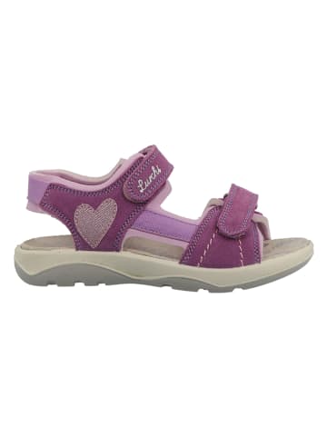 Lurchi Leder-Sandalen in Violett