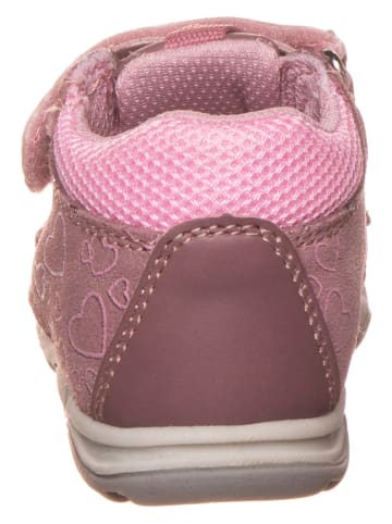 Lurchi Skórzane półsandały "Jemima" w kolorze jasnoróżowym