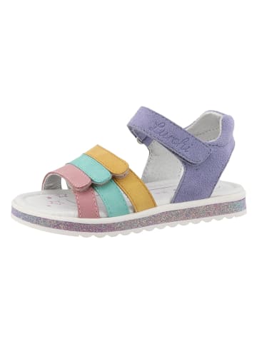 Lurchi Leder-Sandalen "Cimbaly" in Lila/ Bunt