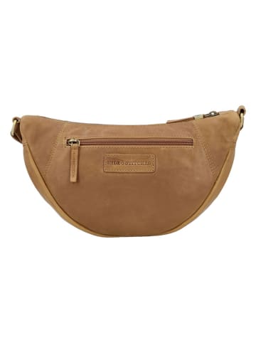HIDE & STITCHES Leder-Brustbeutel in Hellbraun - (B)31 x (H)17 x (T)9 cm
