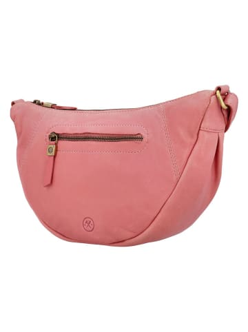 HIDE & STITCHES Skórzana torebka w kolorze jasnoróżowym - 31 x 17 x 9 cm