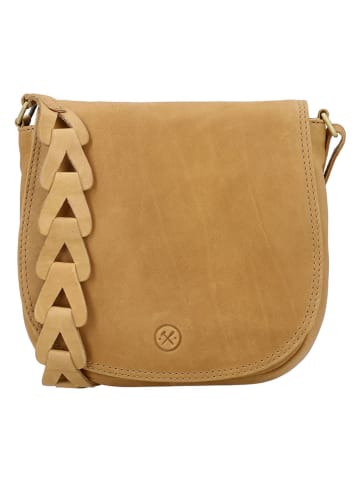 HIDE & STITCHES Skórzana torebka w kolorze jasnobrązowym - 20 x 19 x 5 cm