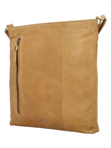 HIDE & STITCHES Skórzana torebka w kolorze jasnobrązowym - 30 x 30 x 2 cm