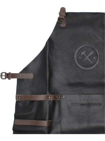 HIDE & STITCHES 4-delige grillset "Barbecue" zwart