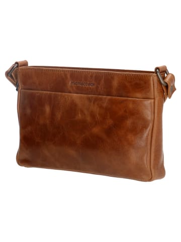 micmacbags Leder-Umhängetasche in Hellbraun - (B)26 x (H)17 x (T)4 cm