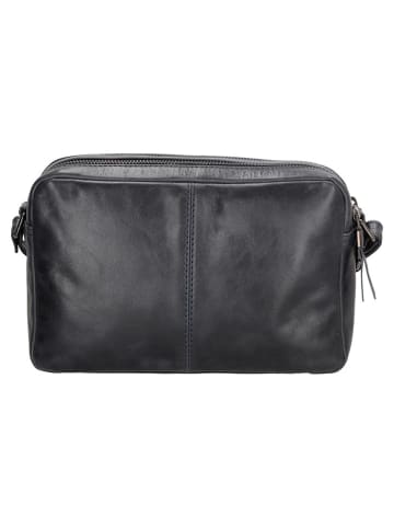 micmacbags Leren schoudertas zwart - (B)24 x (H)15 x (D)8 cm