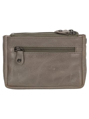 micmacbags Leren sleuteletui grijs - (B)13 x (H)7 x (D)2 cm