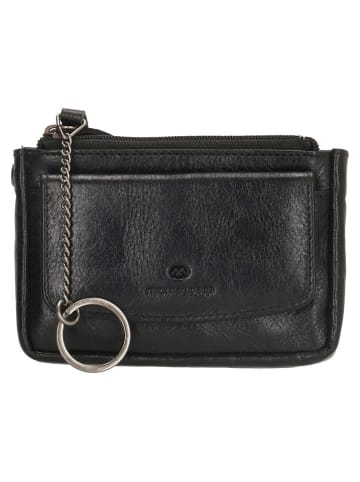 micmacbags Leren sleuteletui zwart - (B)13 x (H)7 x (D)2 cm
