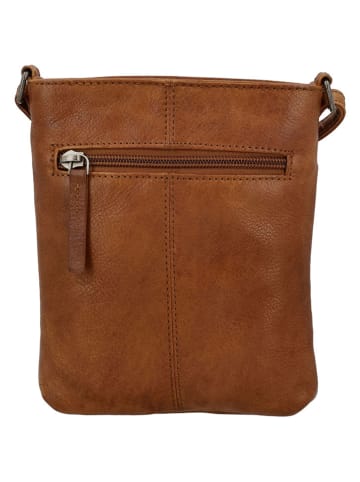 HIDE & STITCHES Skórzana torebka w kolorze jasnobrązowym - 22 x 24 x 3 cm