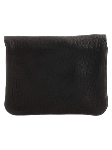 HIDE & STITCHES Leren sleuteltas "Earth" zwart - (B)10 x (H)7 x (D)1 cm