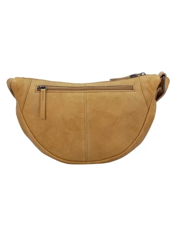 HIDE & STITCHES Leren schoudertas lichtbruin - (B)29 x (H)18 x (D)10 cm