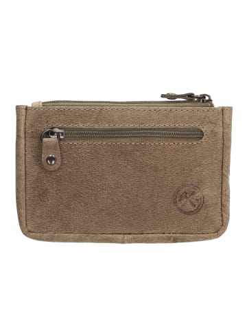 HIDE & STITCHES Skórzane etui w kolorze szarobrązowym na klucze - 11,5 x 7,5 x 1,5 cm