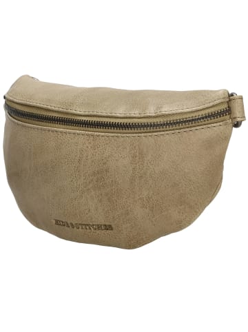 HIDE & STITCHES Leren heuptas beige - (B)22,5 x (H)14 x (D)5,5 cm