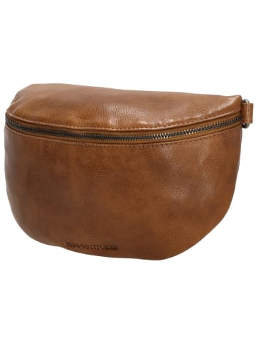 HIDE & STITCHES Leder-Gürteltasche in Cognac - (B)27 x (H)18,5 x (T)8,5 cm