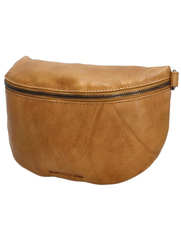 HIDE & STITCHES Leren heuptas camel - (B)27 x (H)18,5 x (D)8,5 cm