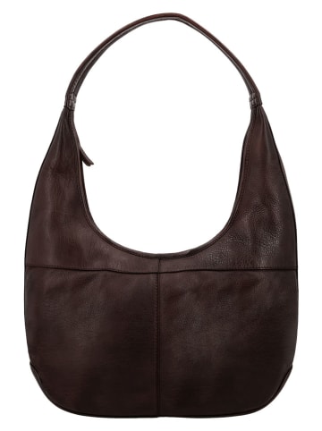 HIDE & STITCHES Leren shopper bruin - (B)40 x (H)40 x (D)10 cm