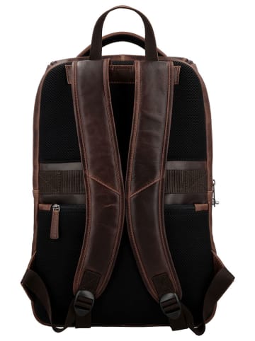 HIDE & STITCHES Rucksack "Japura" in Braun - (B)29 x (H)46 x (T)14 cm