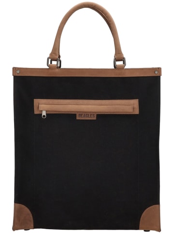 Beagles Boodschappentas zwart - (B)38 x (H)41 x (D)13 cm