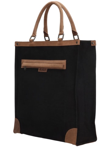 Beagles Torba w kolorze czarnym na zakupy - 38 x 41 x 13 cm