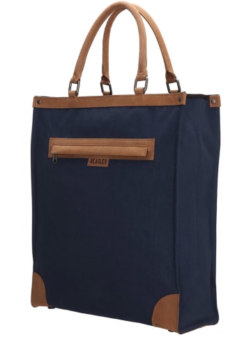 Beagles Boodschappentas donkerblauw - (B)38 x (H)41 x (D)13 cm