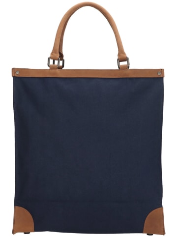 Beagles Torba w kolorze granatowym na zakupy - 38 x 41 x 13 cm