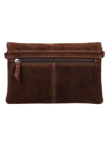 HIDE & STITCHES Skórzana torebka "Brazos" w kolorze brązowym - 24 x 16 x 5,5 cm