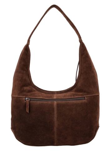 HIDE & STITCHES Skórzany shopper bag "Brazos" w kolorze brązowym - 42 x 40 x 10 cm