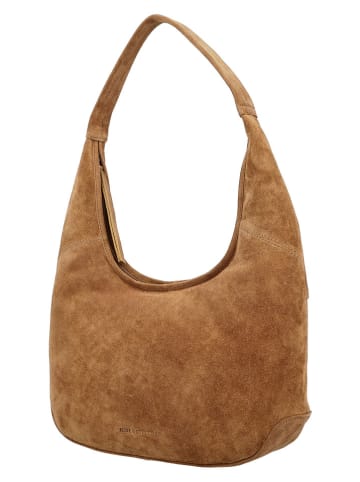 HIDE & STITCHES Leren shopper "Brazos" lichtbruin - (B)42 x (H)40 x (D)10 cm