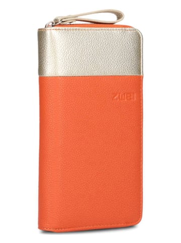 Zwei Geldbörse in Gold/ Orange - (B)11 x (H)20 x (T)2 cm
