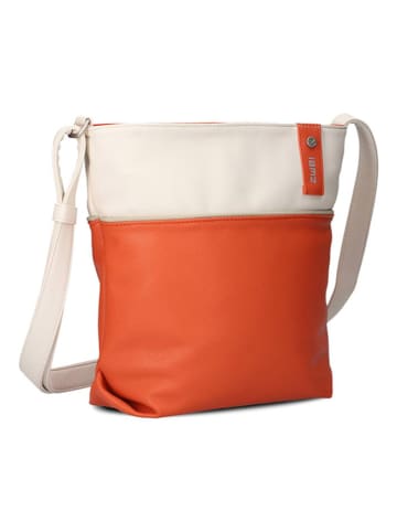 Zwei Umhängetasche in Orange/ Creme - (B)29 x (H)27 x (T)8 cm