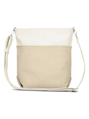 Zwei Torebka w kolorze beżowo-kremowym - 33 x 32 x 13 cm