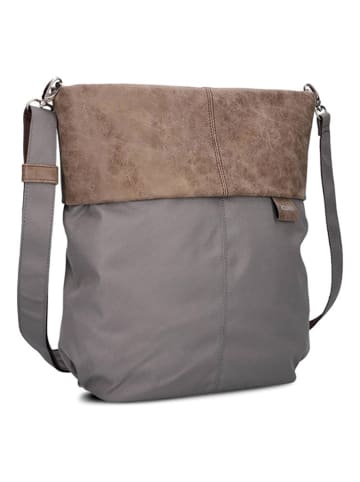 Zwei Umhängetasche in Grau/ Hellbraun - (B)31 x (H)32 x (T)13 cm