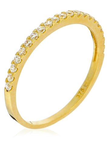 OR ÉCLAT Złoty pierścionek "Délicatesse" z cyrkoniami