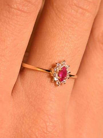 OR ÉCLAT Gouden ring "Vera" met edelstenen