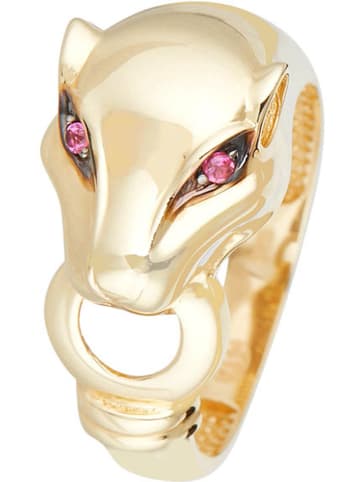 OR ÉCLAT Gouden ring "Gold animal" met zirkonia's