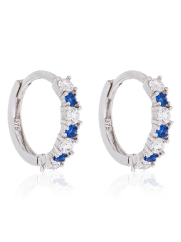 OR ÉCLAT Złote kolczyki-kreole "Créoles Océan" z cyrkoniami