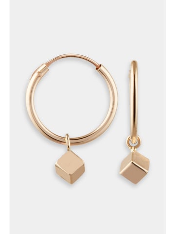 OR ÉCLAT Złote kolczyki-kreole "Sienna"